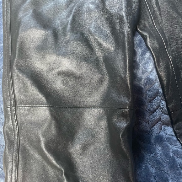 HUGO BUSCATI black leather pants - Picture 2 of 6